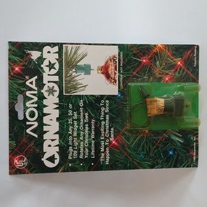 Vtg 1989 Noma Ornamotor Spinning Motor Christmas Ornaments